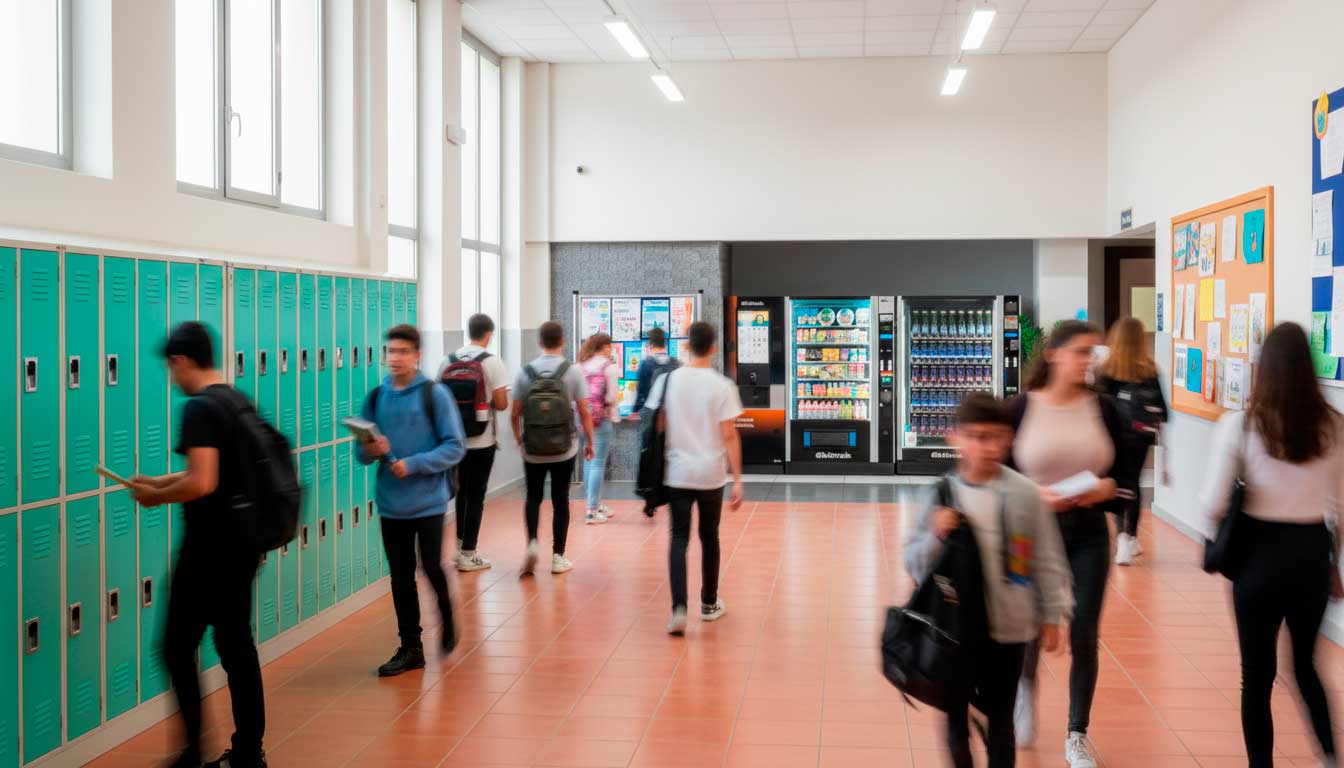 Colegio personas Servicio vending en colegios e institutos
